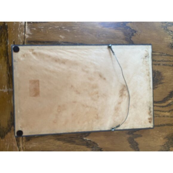 Vintage Black Silhouette Art Prints Of Children Playing In Black Frame - Picture 3 of 5